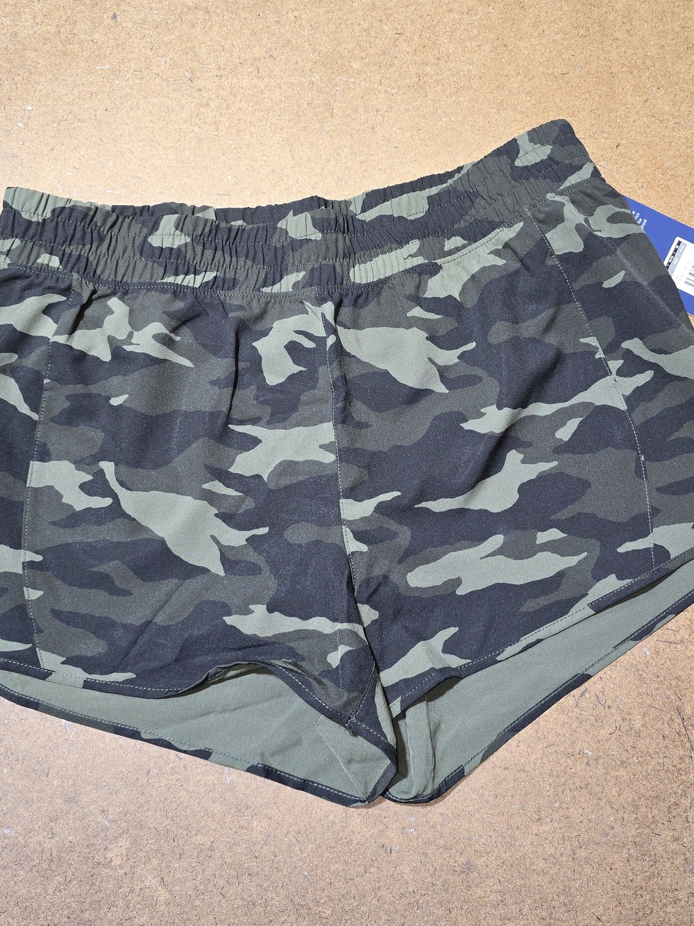 NWT Marika Women's Camouflage Athletic Shorts - Olive & Black